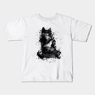 Black Cat Halloween Kids T-Shirt